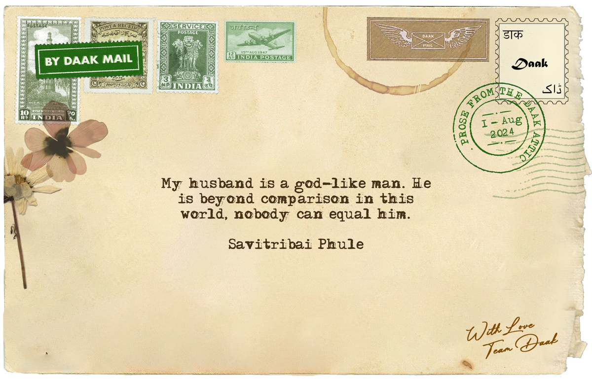 Postcard Letter Savitribai Phule