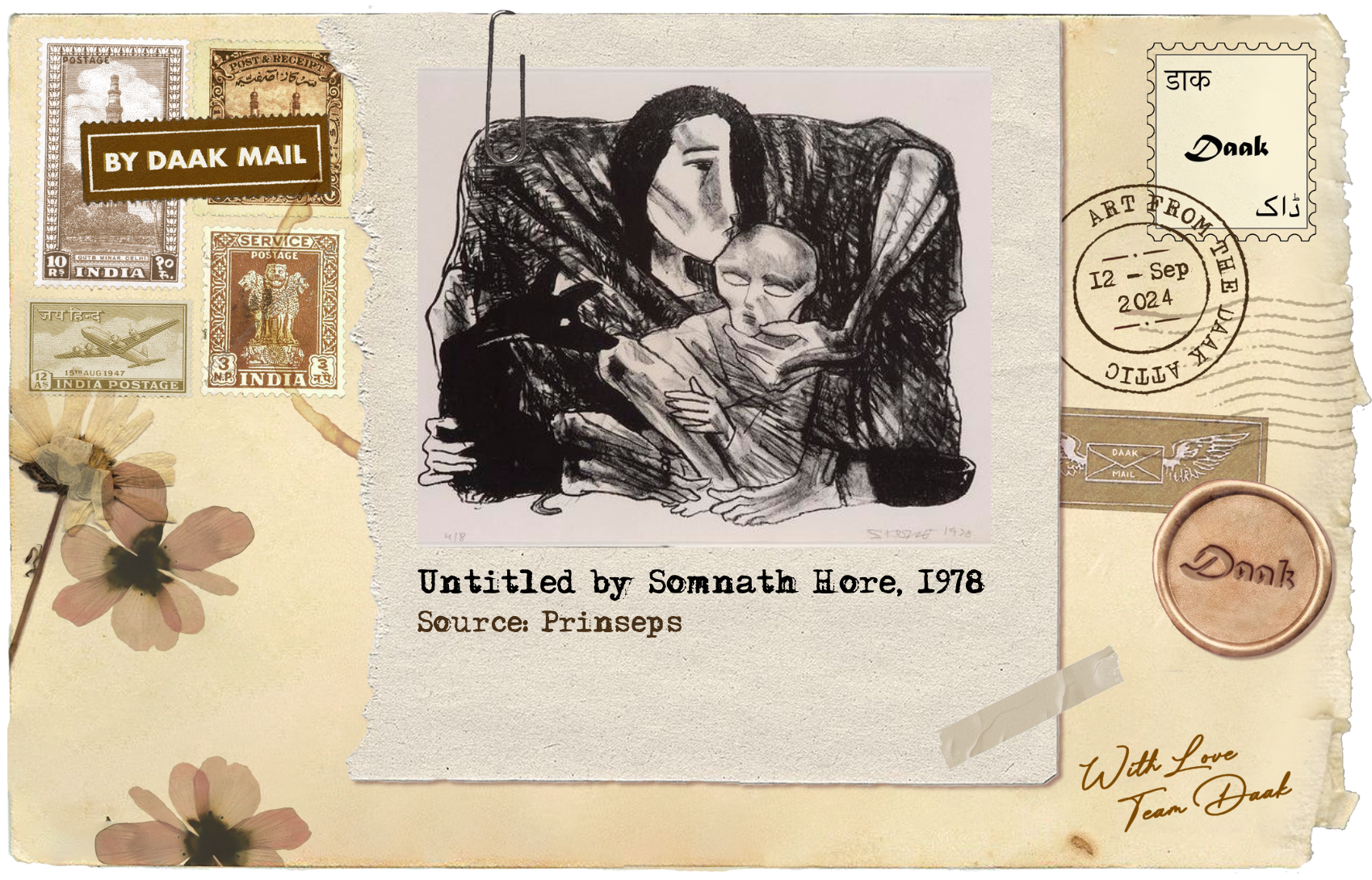 Postcard Untitled Somnath Hore
