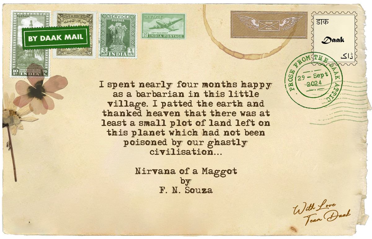 55 Postcard Nirvana of a Maggot F N Souza