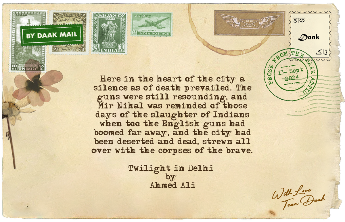 48 Postcard Twilight in Delhi Ahmed Ali