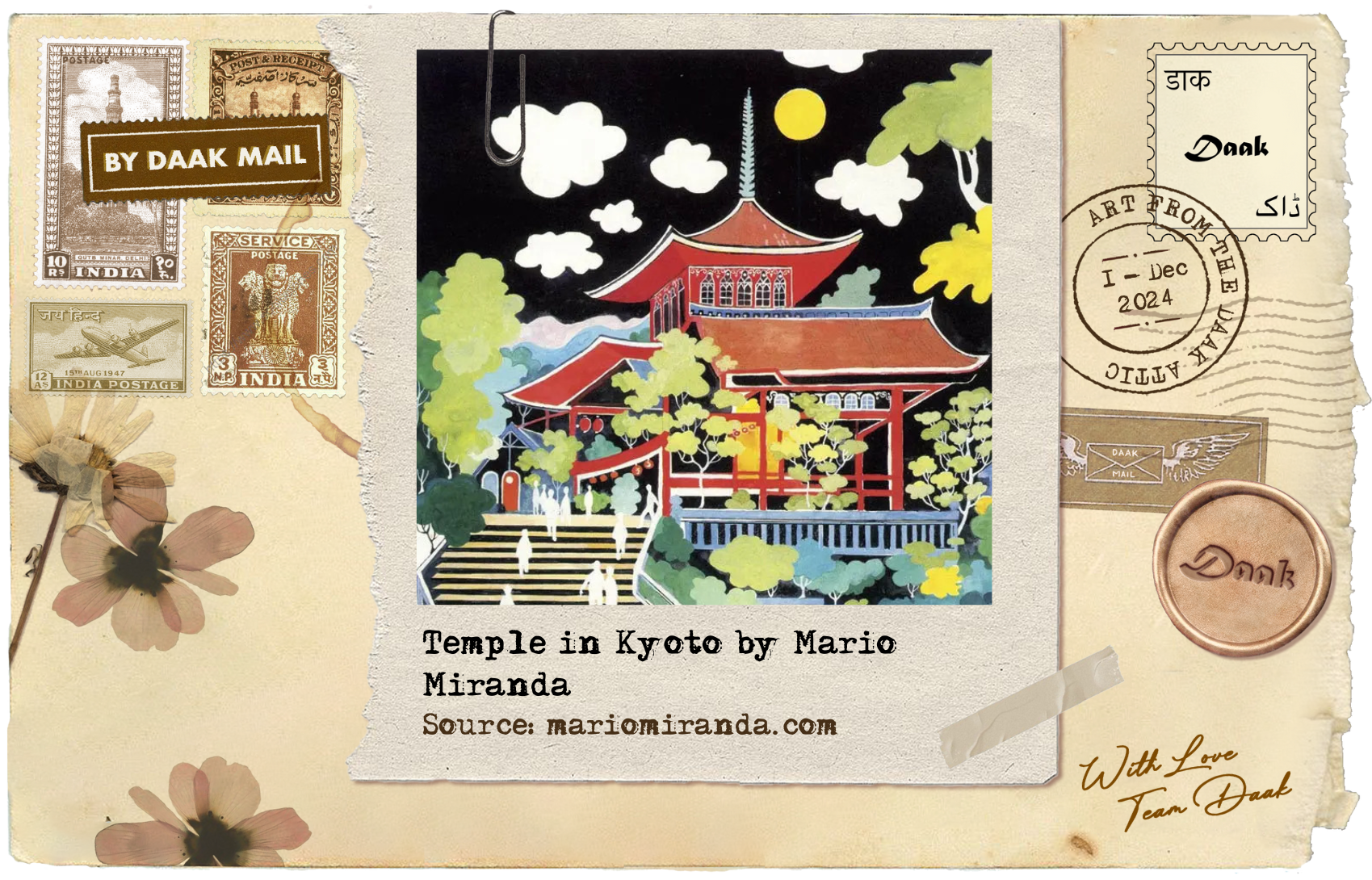 121 Postcard Travels Mario Miranda