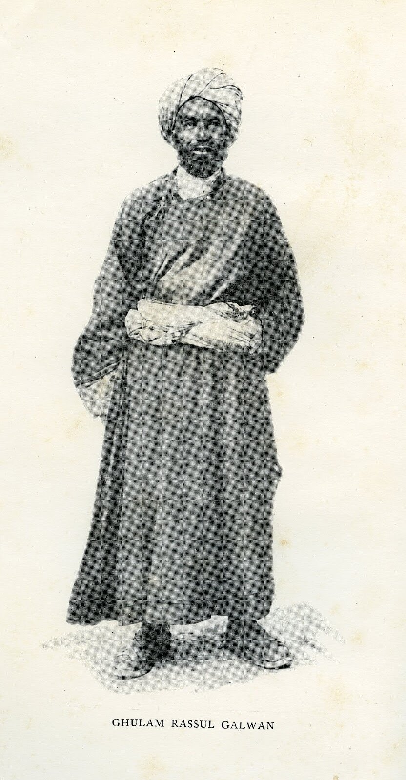 A picture of Rassul Galawan from his autobiography, Servant of the Sahibs