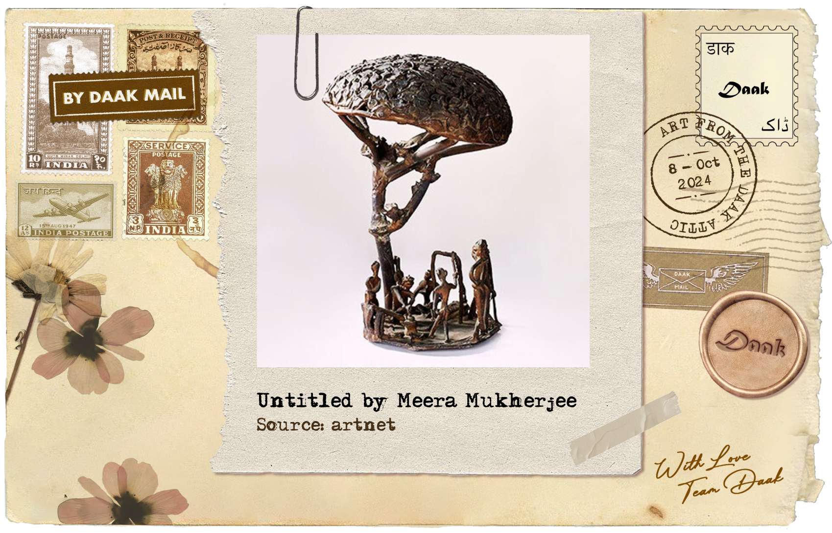 59 Postcard Sculpture Meera Mukherjee