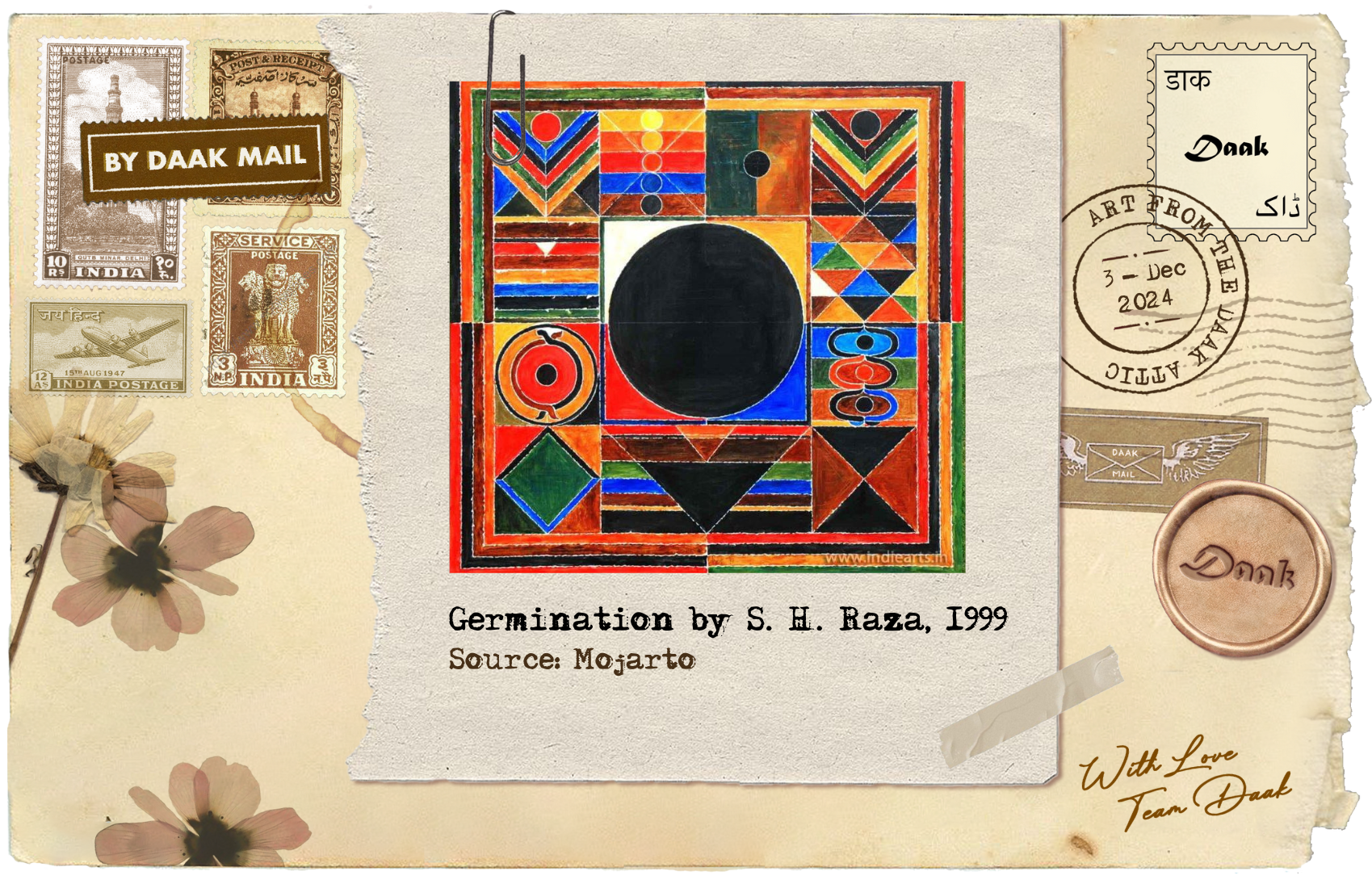 123 Postcard SH Raza