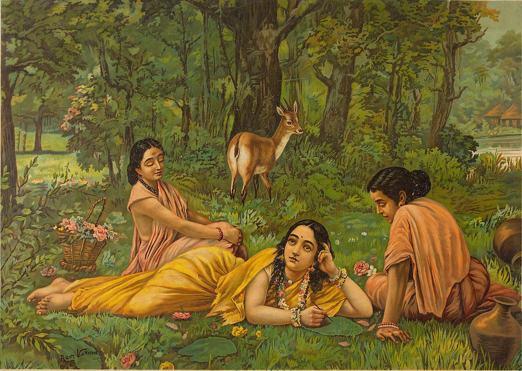 Shakuntala Raja Ravi Varma 1895