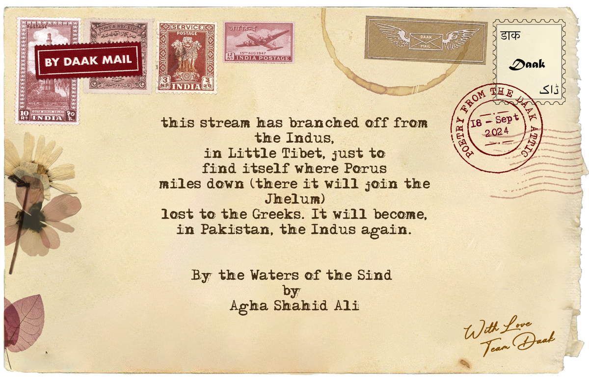 51 Postcard By the Waters of the Sind Agha Shahid Ali
