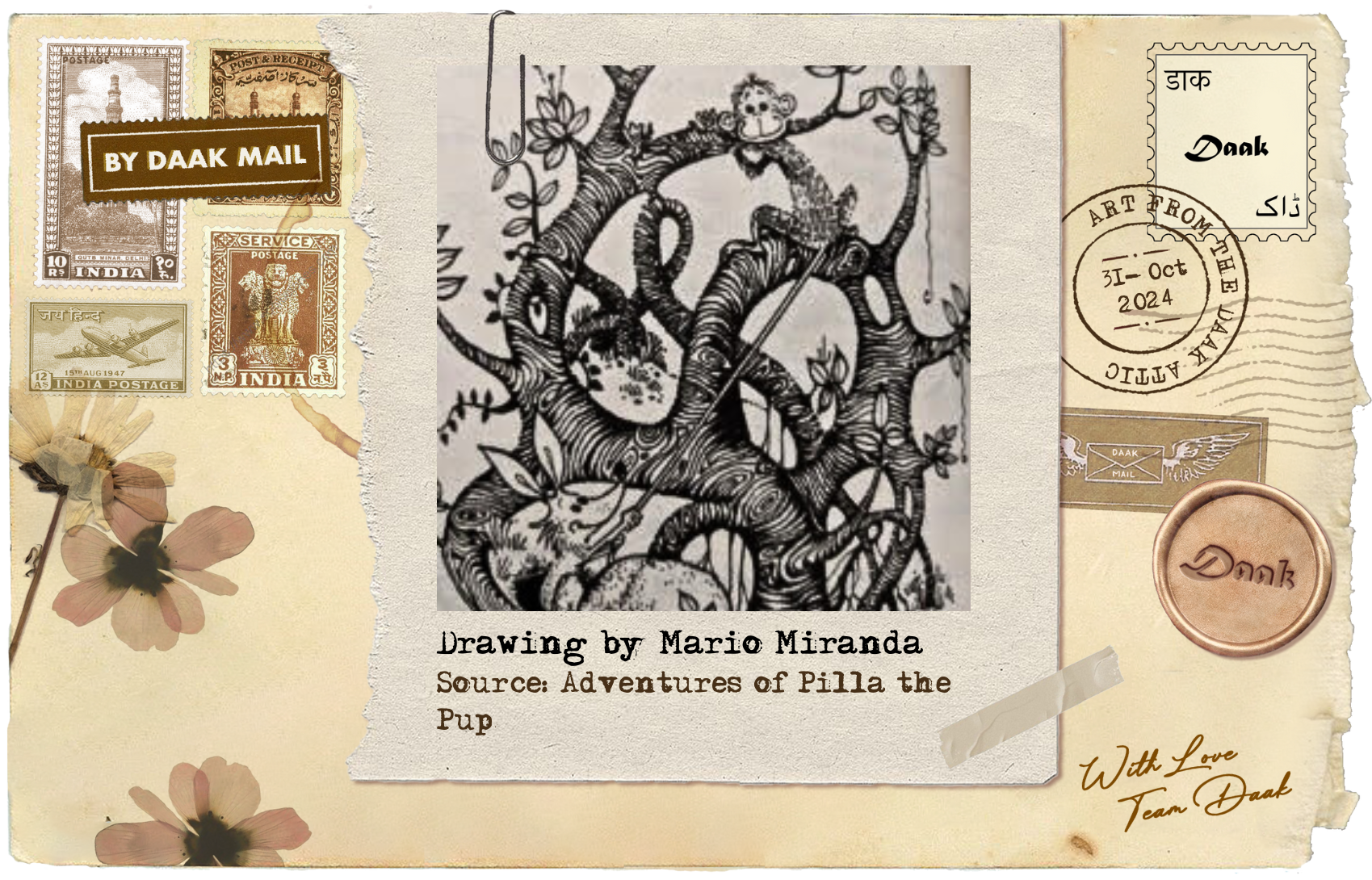72 Postcard Adventures of Pilla Mario Miranda