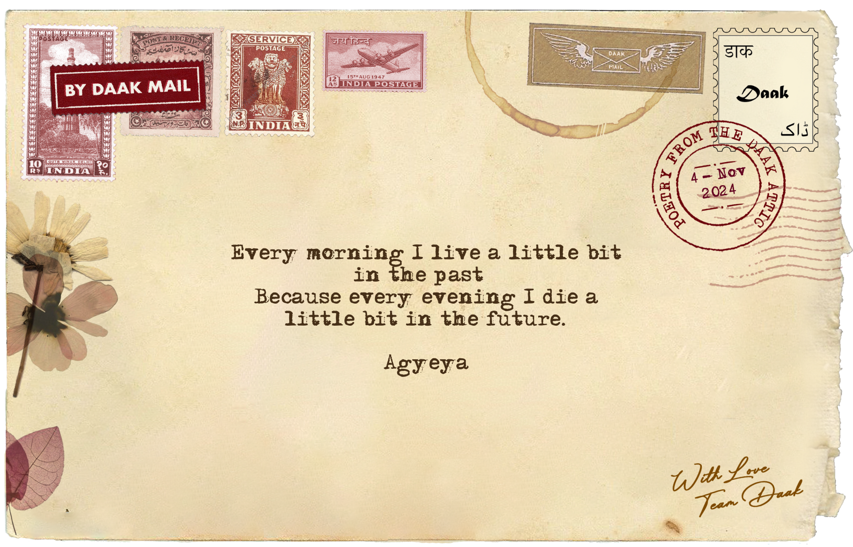 78 Postcard Poetry Agyeya