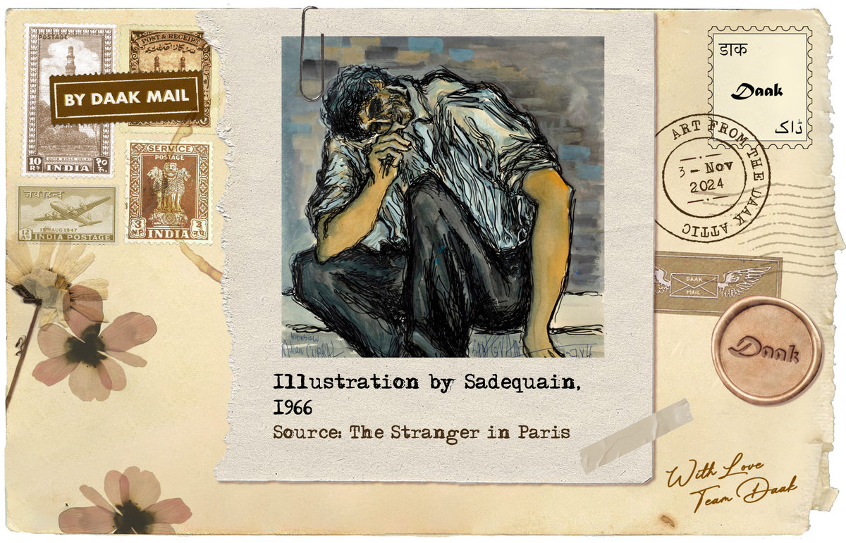 77 Postcard The Stranger Sadequain
