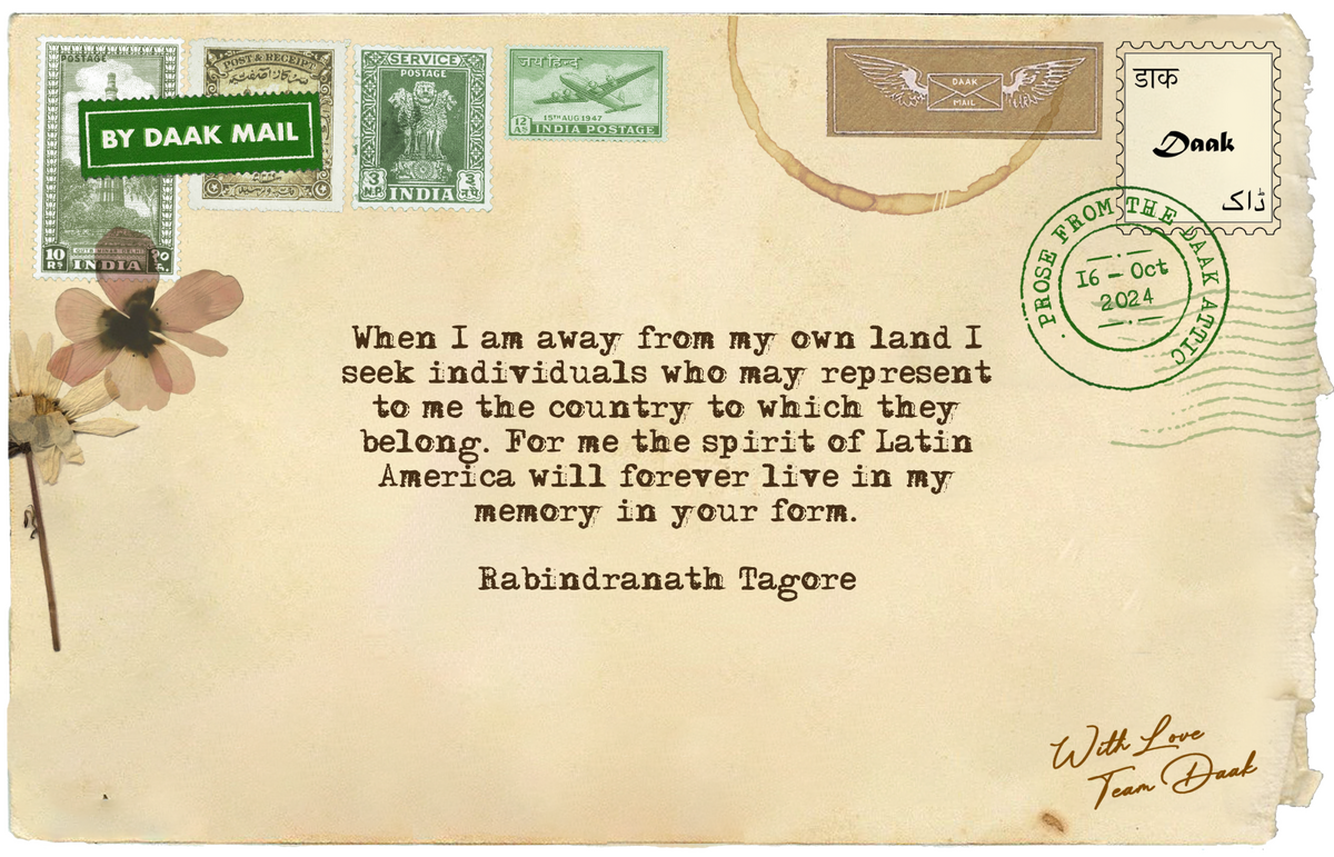 62 Postcard Letter Rabindranath Tagore