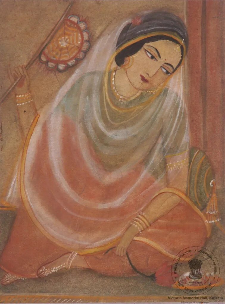 125 Lady Holding a Fan Sunayini Devi